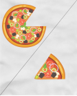 Marškinėliai Poroms Pizza Marškinėliai Poroms Pizza